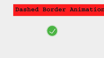 Pure Dashed Border Animation Using Only HTML & CSS