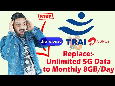 TRAI New Update For Unlimited 5G Data | Jio True 5G | Airtel 5G Plus | Why Stop Unlimited 5G Data |