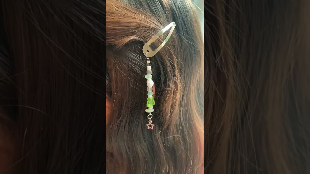 Presilha de cabelo com Miçangas💕