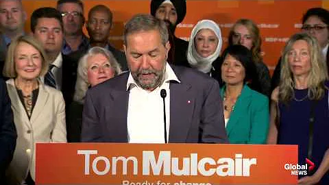 Thomas Mulcair says Toronto-area NDP candidates have accomplished much despite Tory majority