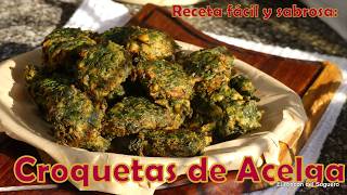 ✨ Receta fácil y muy rica: Croquetas de Acelga bien caseras 🔥🥬🥄