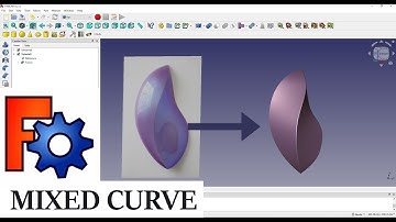 Create a sculpture using Mixed curve in Curve WB. Freecad 0.21.2 .