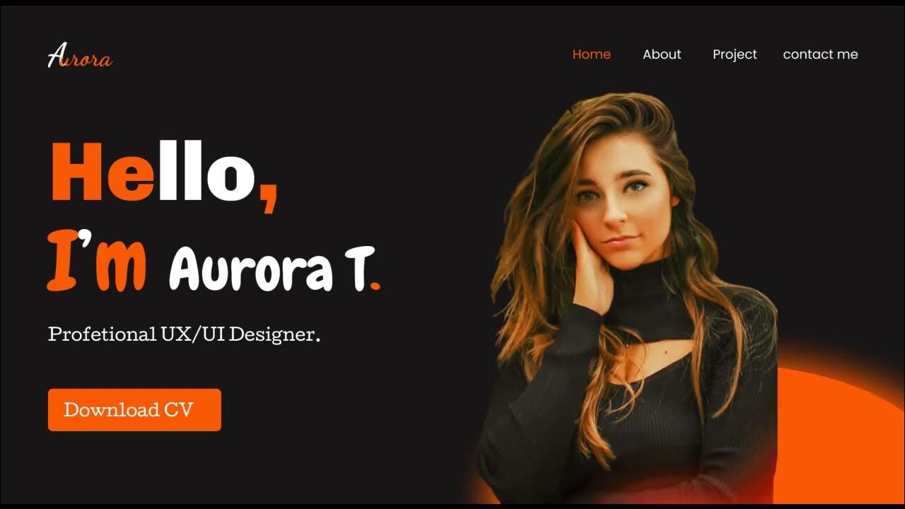 This is How You Create Portfolio Web Design Using Figma/Easy & step by ...
