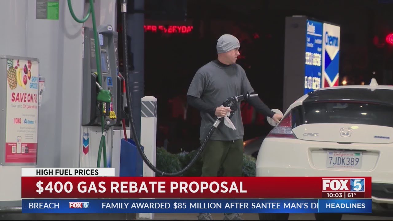 Californians Could Soon Get 400 Gas Rebate YouTube