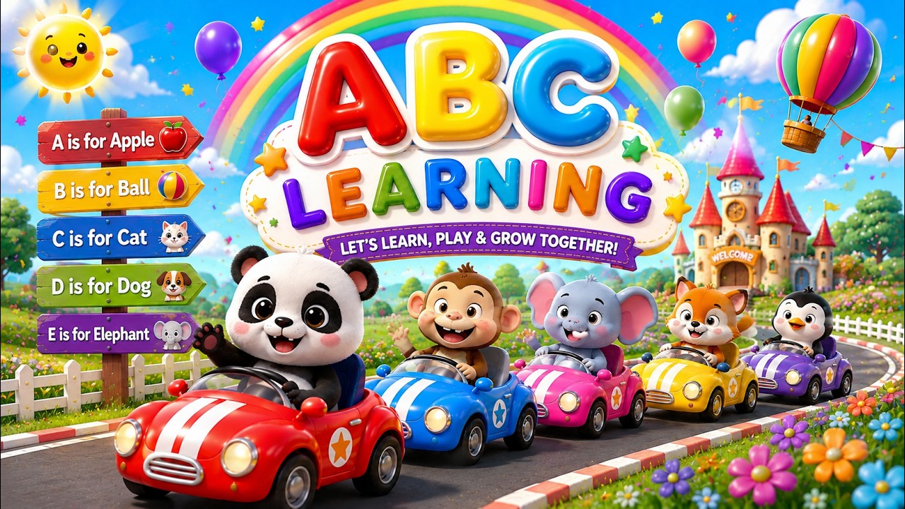 ABC Alphabet Song for Kids 🎵🔤 | Learn A to Z Letters with Fun