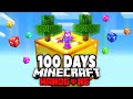 I Survived 100 Days on ONE LUCKY BLOCK in Minecraft Hardcore...