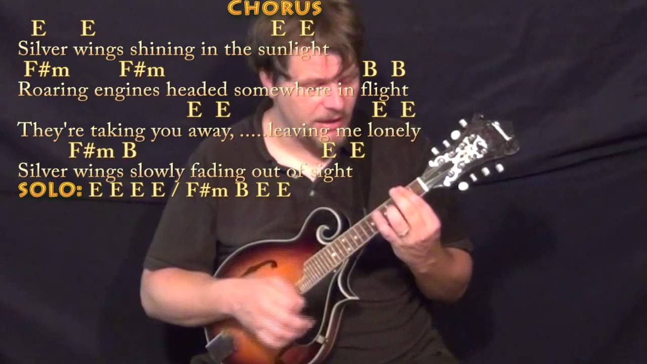 Silver Wings (Merle Haggard) Mandolin Cover Lesson in E with Chords