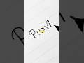 Purvi#p se unique baby girl name#handwriting