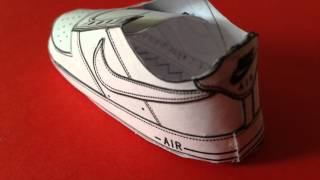 Making a Pair of Nike Air Force Ones Out of Cardboard - Core77