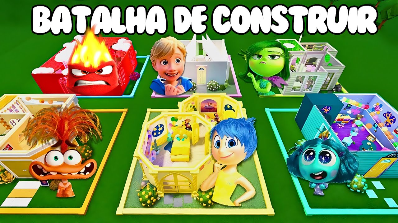 MEGA CONSTRUÇÃO dos QUARTOS DE DIVERTIDAMENTE 2 !