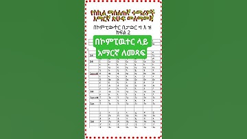 አማርኛ በኮምፒውተር ለመጻፍ amharic keyboard for windows 10 pc #amharic