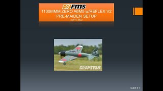 FMS 1100mm Zero with REFLEX 2 Pre-Maiden and Maiden Flight!