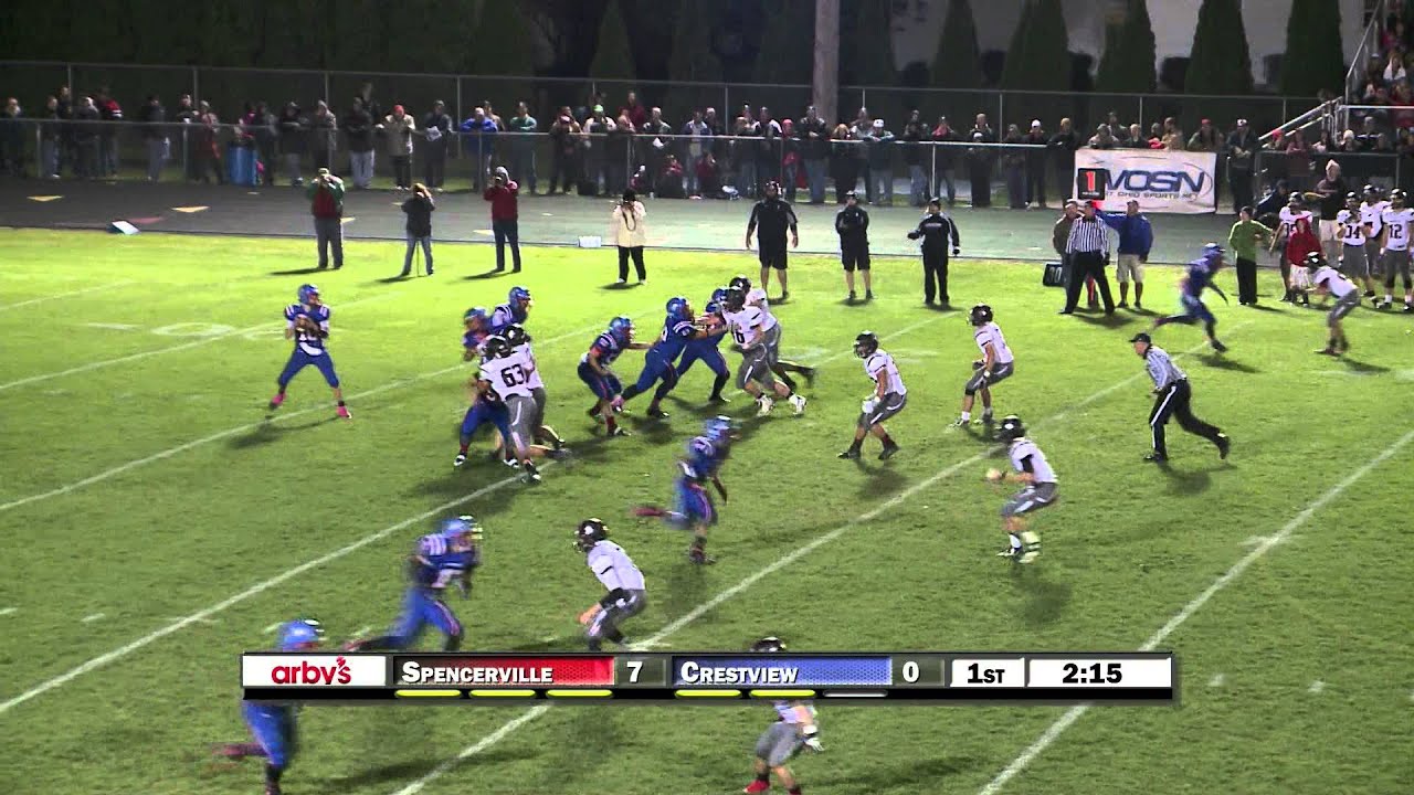 Spencerville vs Crestview Football YouTube