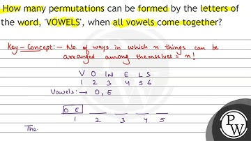 How many permutations can be formed by the letters of the word, 