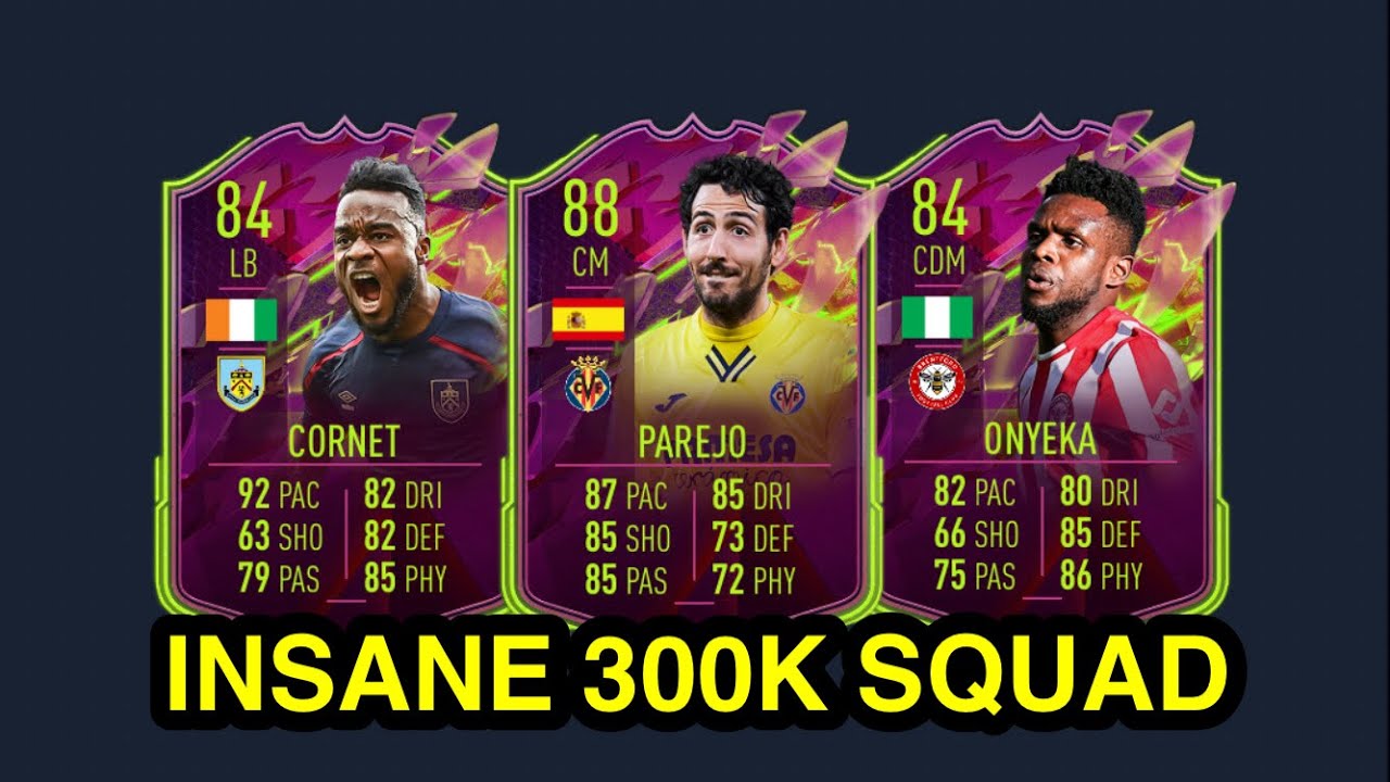INSANE 300K HYBRID SQUAD BUILDER IN FIFA 22 FT PAREJO & ONYEKA