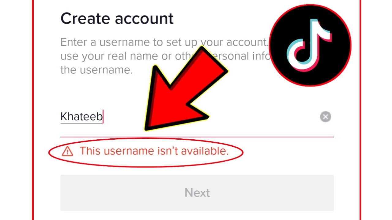 this username isn't available tiktok | Tiktok Username Issue
