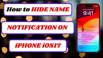 how to hide name notifications on lock screen iphone|hide notification name iphone|2024