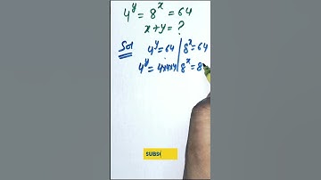 Solve for  x+y | Nice Exponent Simplification #nice #exponent #simplification #simplify #math #solve