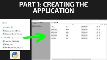 Python GUI (Tkinter) Tutorial: CSV/DataFrame Viewer - Part 1 - Setting up the application