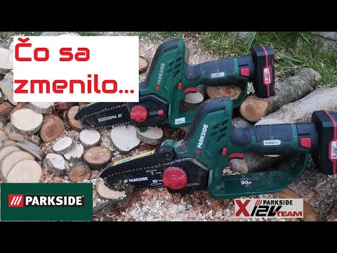 Аккумуляторная цепная пила Parkside PGHSA 12 C3 (5,6 м/с, 6" шина, 1,26 кг, Германия), видео 2