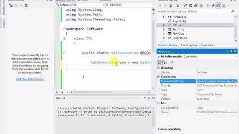 Make Connection Of Sql In C# in different class