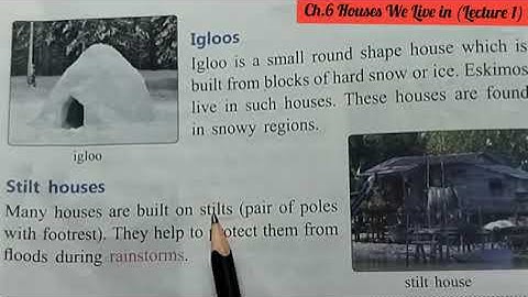 Class 2 Subject- EVS, Ch.6 Lecture 1 (Houses we live in)