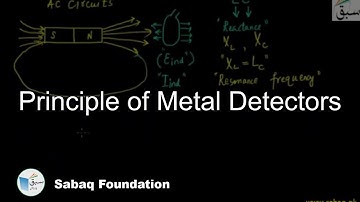 Principle of Metal Detectors, Physics Lecture | Sabaq.pk