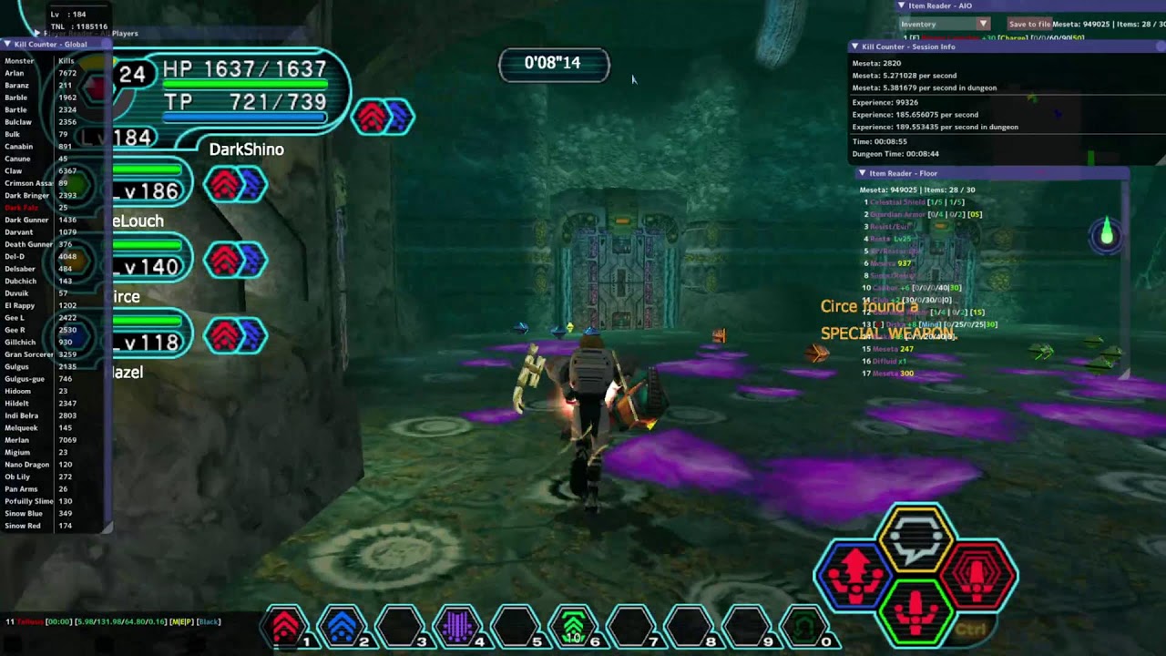 Pure play with Shino-PSO Ephinea sever EP127 (10th Anniversary event)