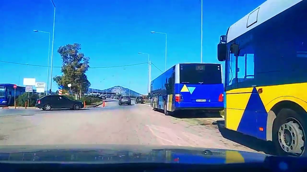 Route in 4k, Markopoulo Mes. - Airport El. Venizelos - Paiania  (Greece)