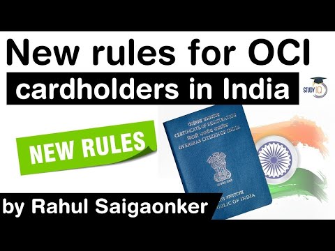 Who is Overseas Citizen of India? New rules for OCI cardholders in India explained #UPSC #IAS