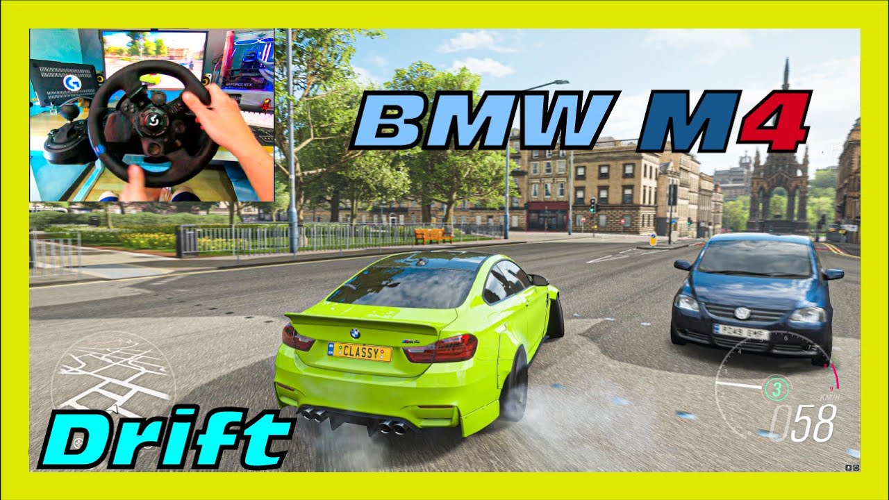 CLUTCH KICK to Drift a 646HP MOD BMW M4? Forza Horizon 4 Logitech G923 2021 GAMEPLAY [4K
