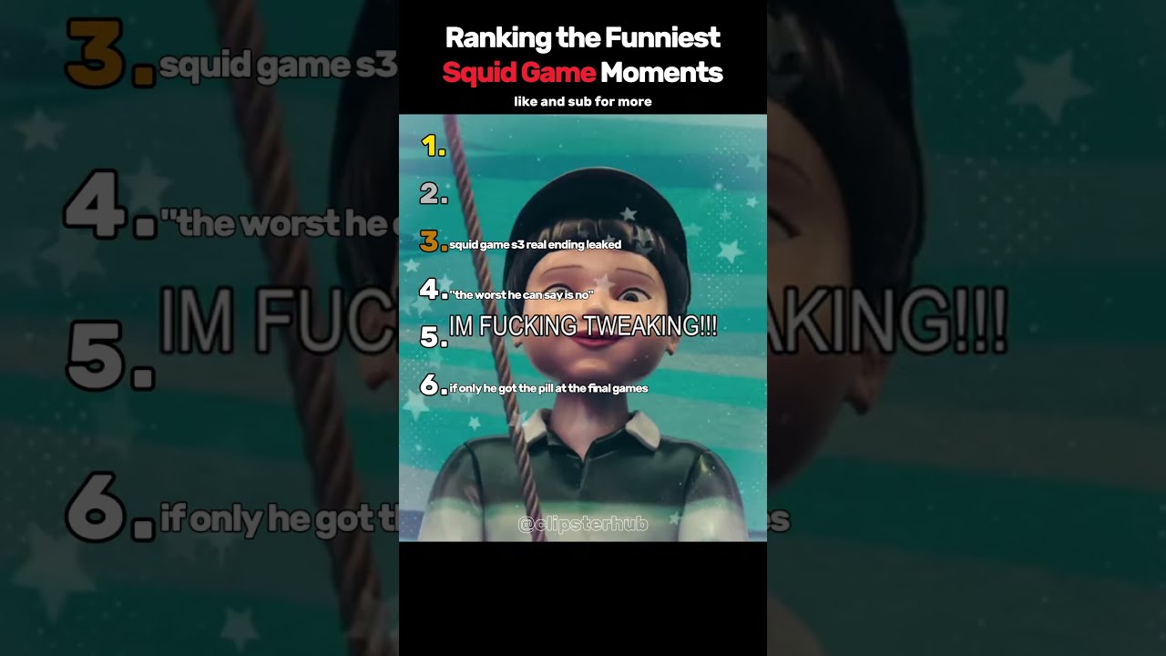 Ranking Funniest Squid Game Moments