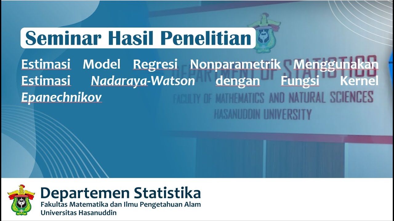 Estimasi Model Regresi Nonpar Menggunakan Estimasi Nadaraya-Watson ...