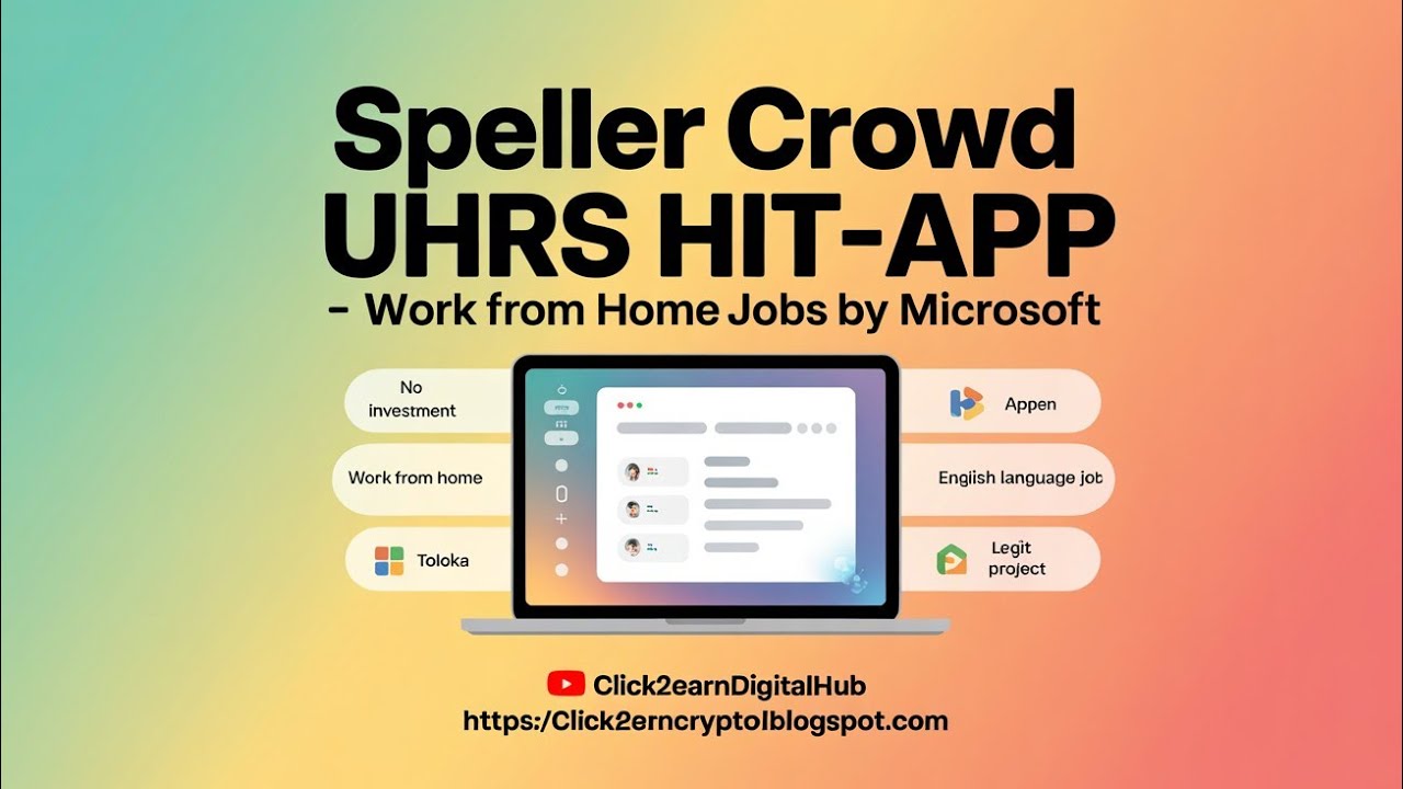 Oneforma.com Crowdgen.com Clickworker.com UHRS Work From Home Jobs  Earn for Checking Spelling 
