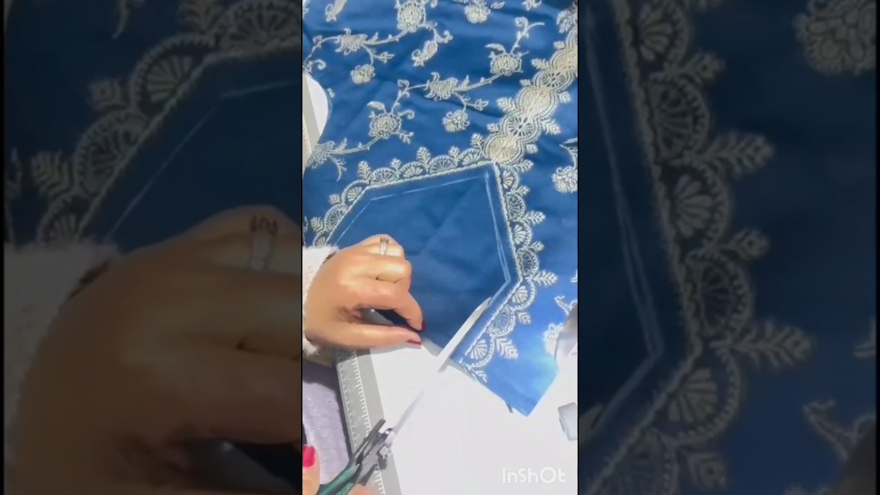 Gala / suit neck cutting and stitching withe  me ...very simple ..easy cutting with amazing border