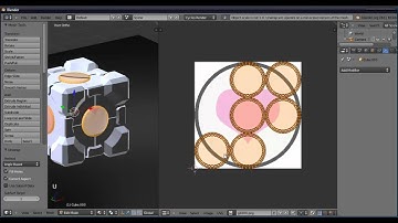 Portal Companion cube modeling in Blender (Part 3)