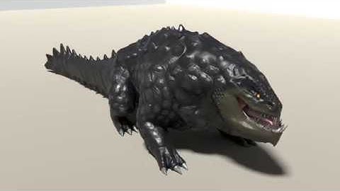 Idle animation for game ready creature : Darken