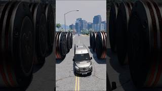 BeamNG.drive - Cars & Buses & Trucks vs Bollards 🚌☠ #beamngdrive screenshot 2