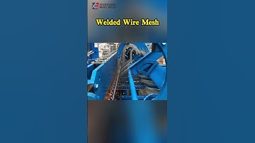 Welded Wire Mesh Production Process电焊网生产过程 #homedecorative #machine #metalmesh #building #factory