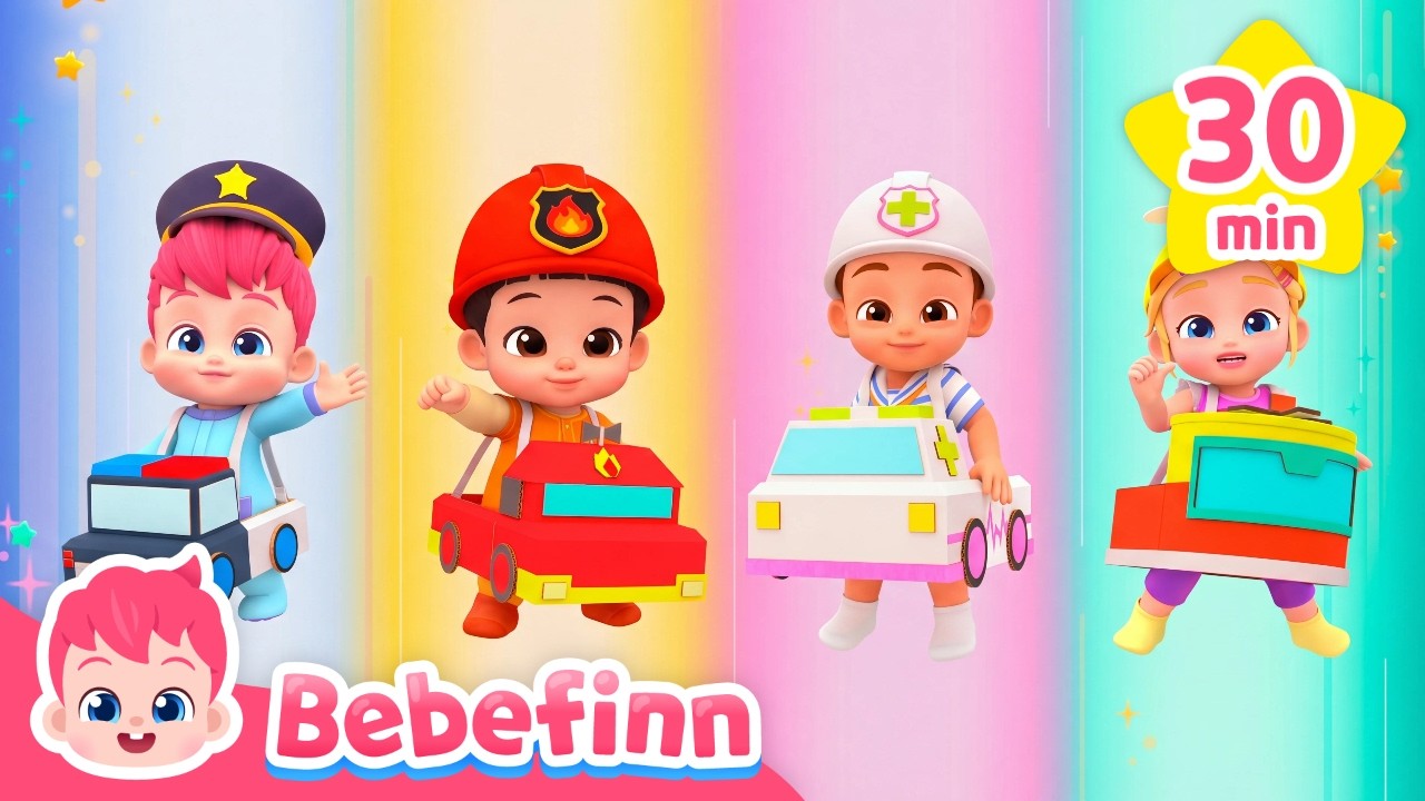 Bebefinn Super Hero Team! 💥｜We Are Baby Doctors｜Hospital Play & Hero Song｜Bebefinn Nursery Rhymes