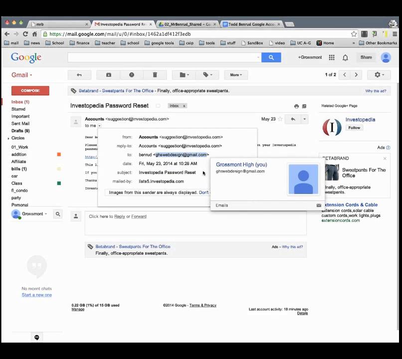 How to locate your email address in Google Gmail YouTube