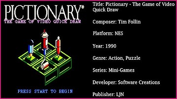 Pictionary - The Game of Video Quick Draw (NES) [Soundtrack in FULL HD & 320 KBPS]