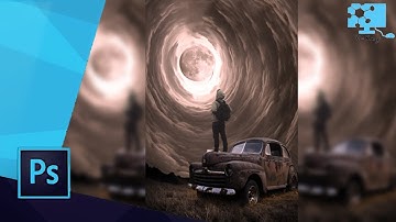 The Moon Portal Photoshop Manipulation Tutorial