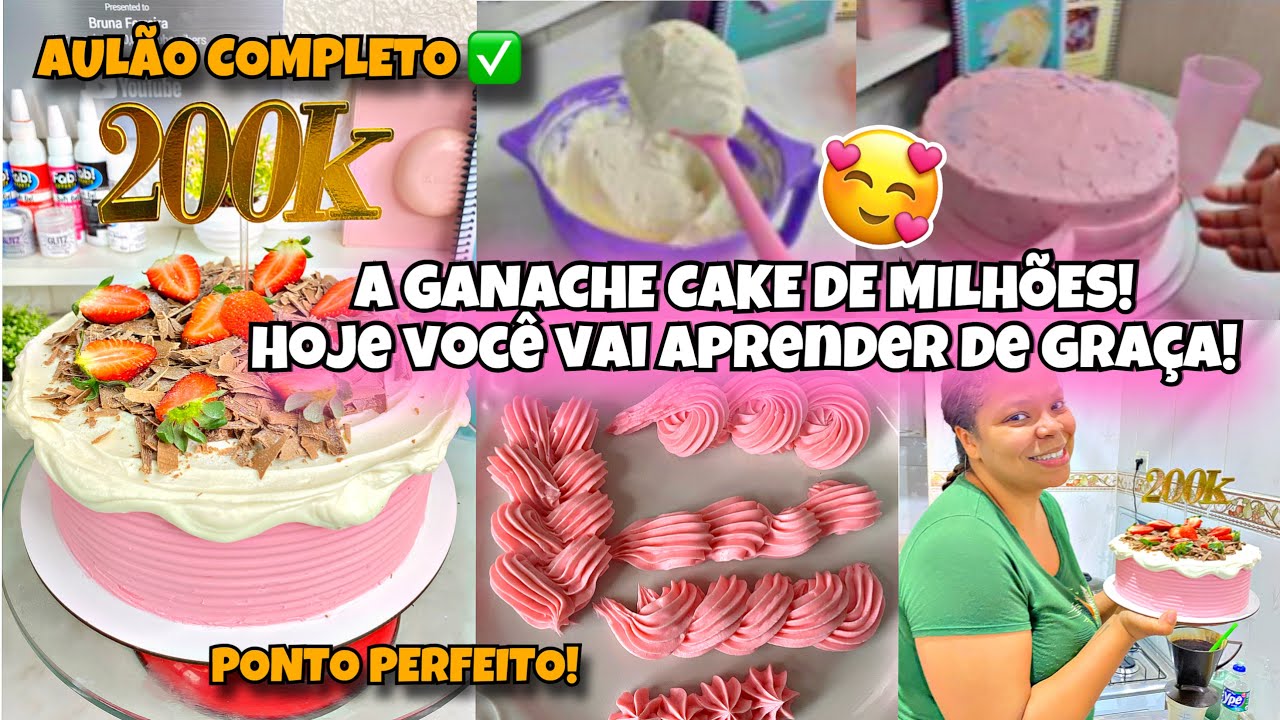 💸A GANACHE CAKE DOS CURSOS CAROS! 2 INGREDIENTES VEJA COMO FAZER A COBERTURA DE GANACHE PERFEITA 🤩