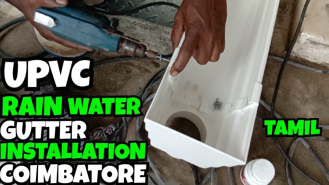 UPVC RAINWATER GUTTER INSTALLATION | COIMBATORE | TAMIL | JS ROOFING | FABRICATION SPECIALIST
