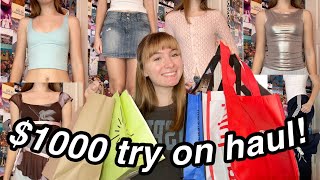 $1000 winter clothing try on haul! UO, pacsun, edikted, lululemon, + more!