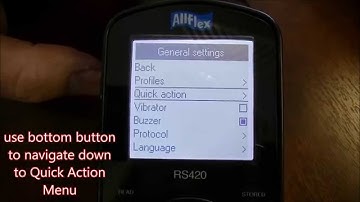 RS420 Quick Action Feature