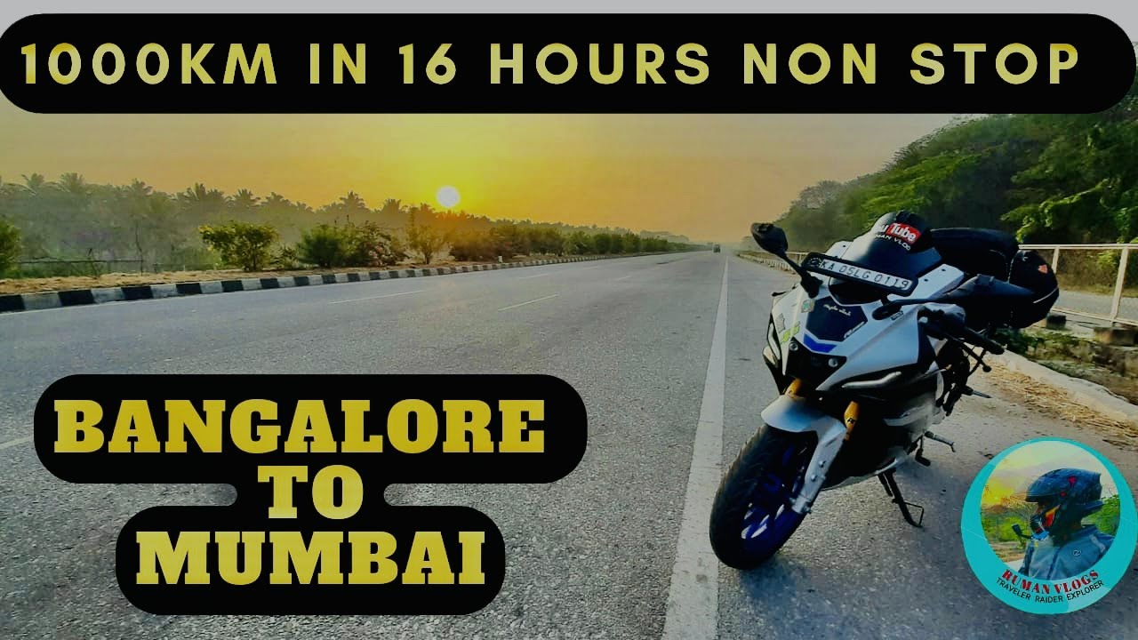 BANGALORE TO MUMBAI ROAD TRIP | 1000KM IN 16 HOURS ON R15M | SOLO RIDE | EPISODE - 01 |