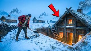 Everyone Thought The Buried Cabin He Built Was Crazy — Until His Family Stayed Warm in the Blizzard.