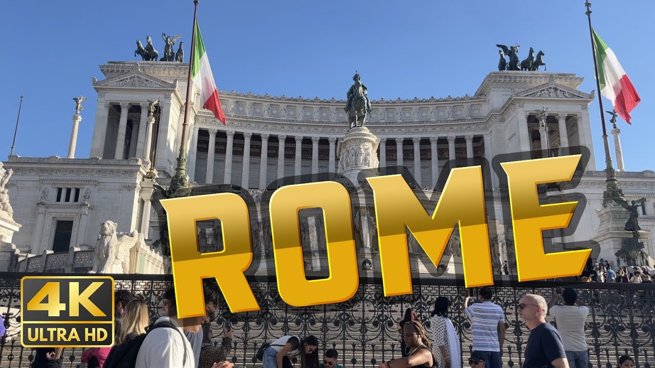 Rome Italy Walking Tour 2022 in 4K: The Most Spectacular Walking Tour yet!